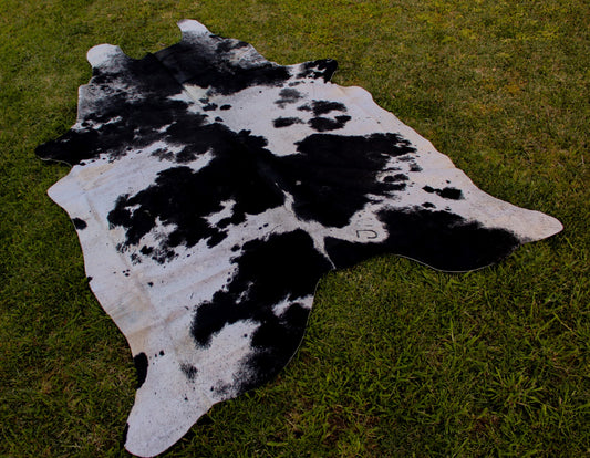 Genuine Cowhide - Black and White